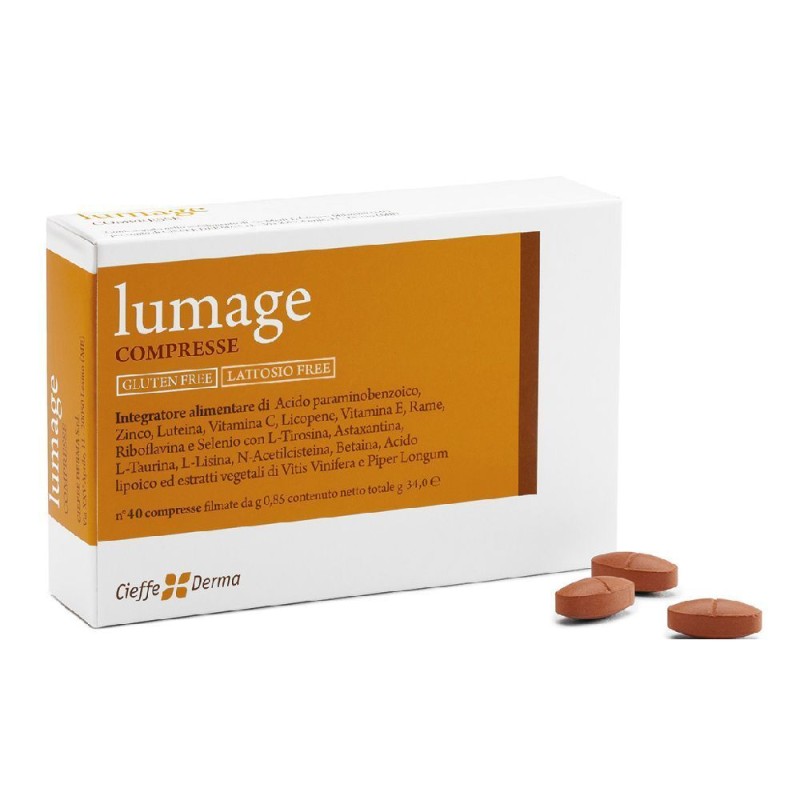 Confezione sigillata di Lumage Integratore per Pelle e Abbronzatura 40 Compresse Confezione sigillata di Lumage Integratore per Pelle e Abbronzatura 40 Compresse