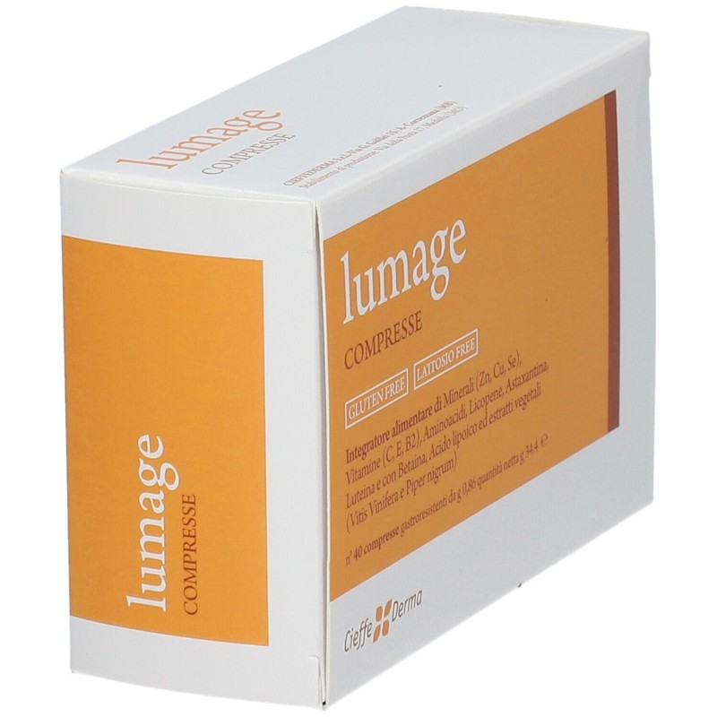 Aspetto del prodotto Lumage Integratore per Pelle e Abbronzatura 40 Compresse Aspetto del prodotto Lumage Integratore per Pelle e Abbronzatura 40 Compresse