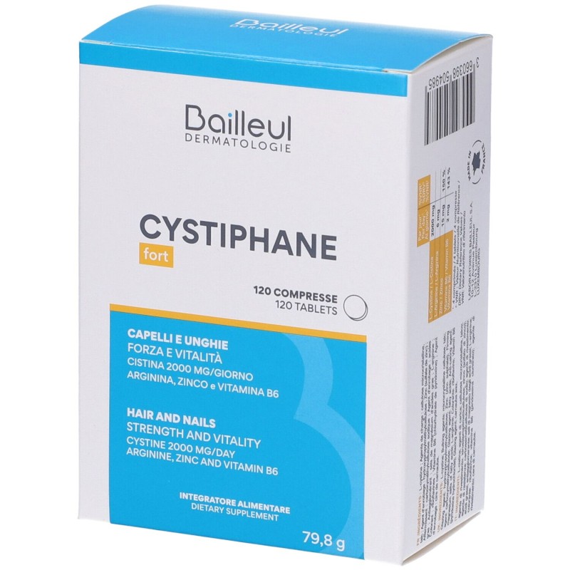 Scatola originale del prodotto Cystiphane Integratore Alimentare per Capelli e Unghie 120 Compresse Scatola originale del prodotto Cystiphane Integratore Alimentare per Capelli e Unghie 120 Compresse