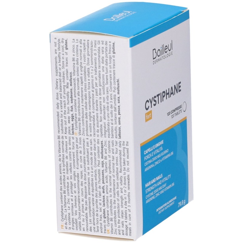 Packaging integro del prodotto Cystiphane Integratore Alimentare per Capelli e Unghie 120 Compresse Packaging integro del prodotto Cystiphane Integratore Alimentare per Capelli e Unghie 120 Compresse
