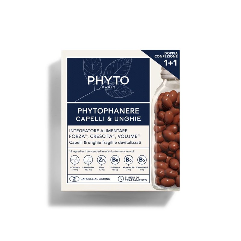 Packaging integro del prodotto Lierac Phytophanere Integratore per Capelli e Unghie 90 Capsule + 1 Confezione Omaggio Packaging integro del prodotto Lierac Phytophanere Integratore per Capelli e Unghie 90 Capsule + 1 Confezione Omaggio