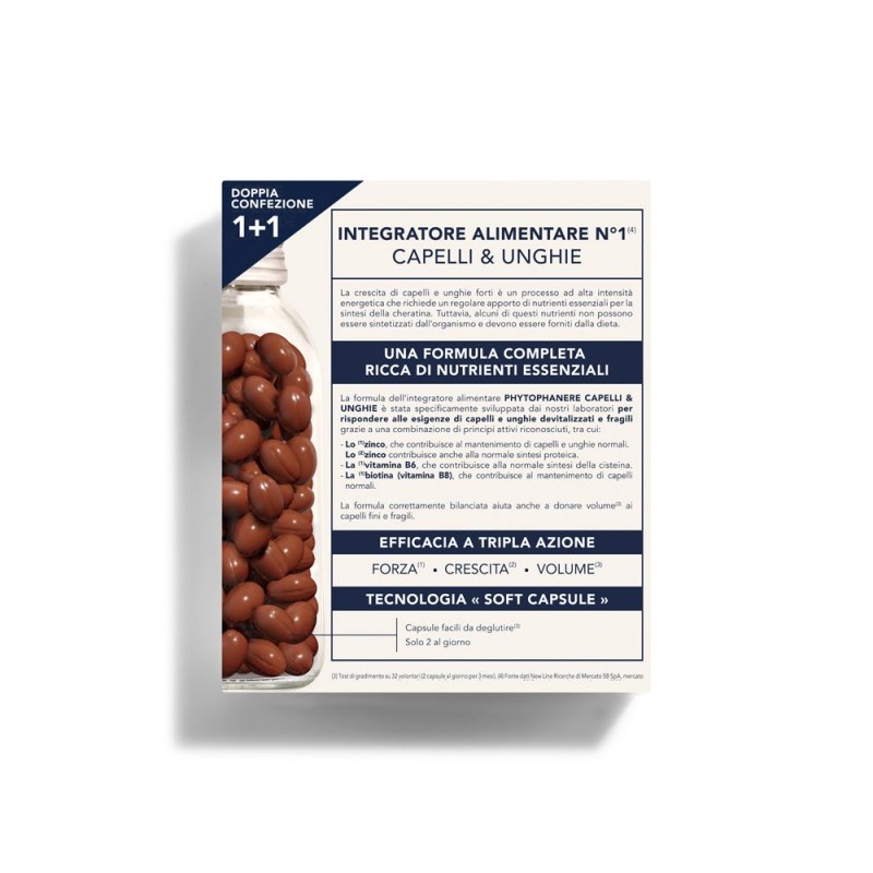 Foto ravvicinata di Lierac Phytophanere Integratore per Capelli e Unghie 90 Capsule + 1 Confezione Omaggio Foto ravvicinata di Lierac Phytophanere Integratore per Capelli e Unghie 90 Capsule + 1 Confezione Omaggio