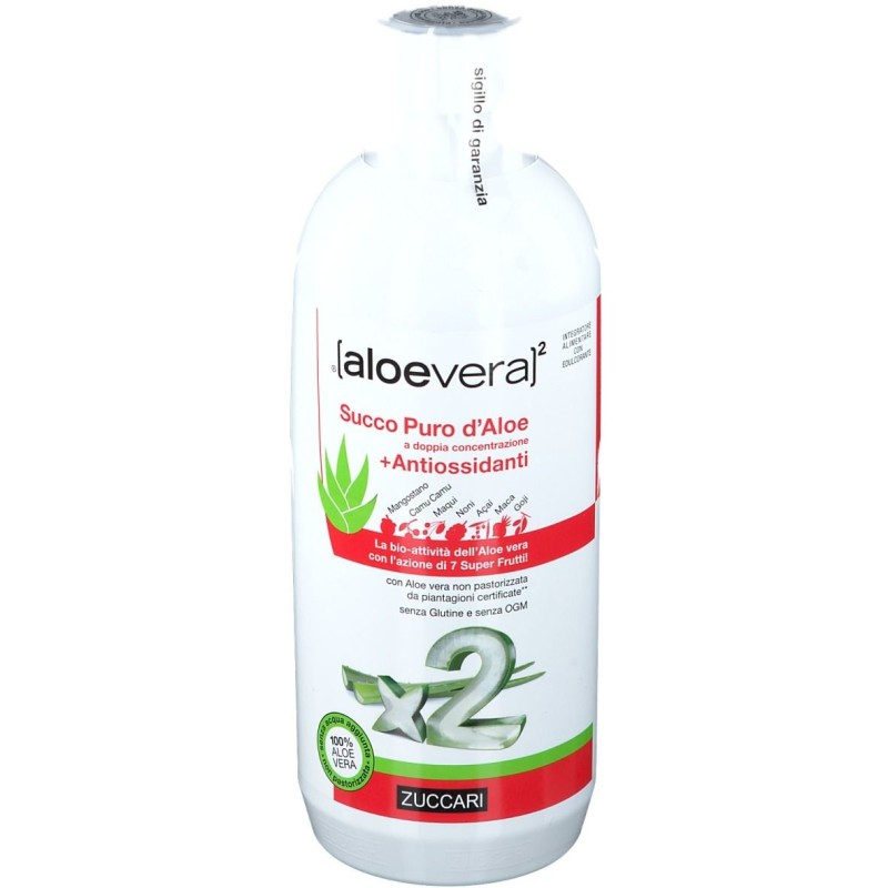 Foto esplicativa di Zuccari AloeVera2 Succo Puro 100% con Antiossidanti 1000ml
