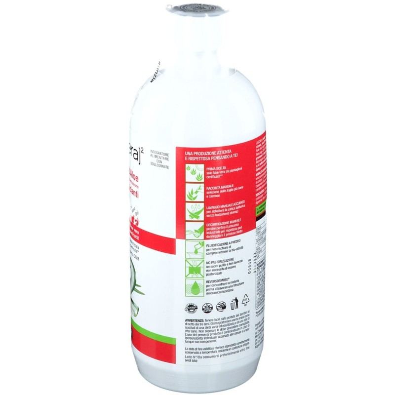 Packaging del prodotto Zuccari AloeVera2 Succo Puro 100% con Antiossidanti 1000ml
