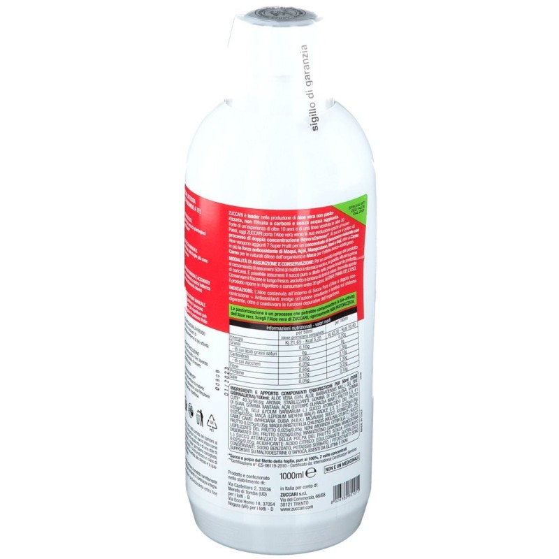 Visualizzazione chiara di Zuccari AloeVera2 Succo Puro 100% con Antiossidanti 1000ml