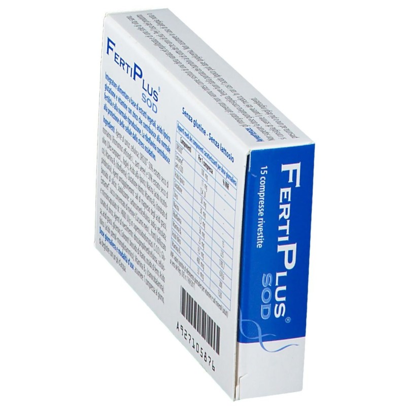 Confezione commerciale diFertiplus Sod Integratore per la Fertilità 15 Compresse Confezione commerciale diFertiplus Sod Integratore per la Fertilità 15 Compresse