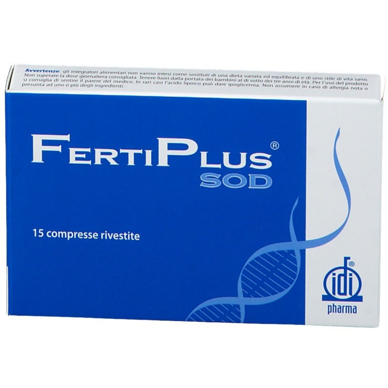 Foto illustrativa del packaging di Fertiplus Sod Integratore per la Fertilità 15 Compresse Foto illustrativa del packaging di Fertiplus Sod Integratore per la Fertilità 15 Compresse