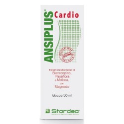 Confezione commerciale diAnsiplus Cardio Integratore per Benessere Cardio Gocce 50ml