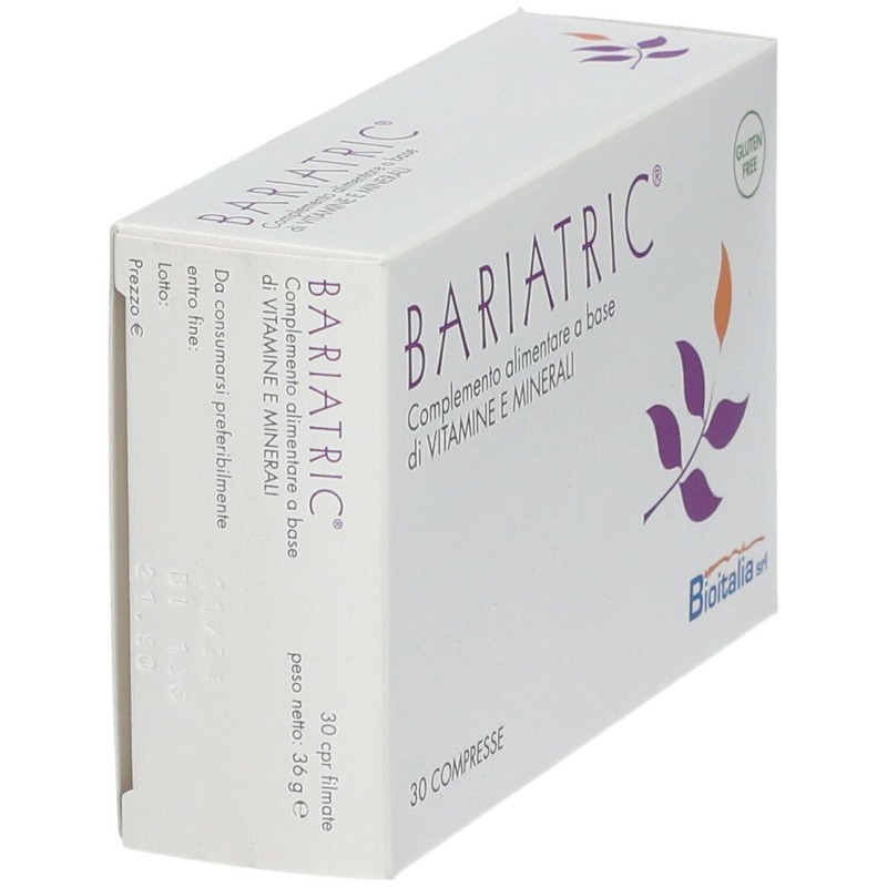Scatola originale del prodotto Bariatric Integratore Vitamine e Minerali 30 Compresse