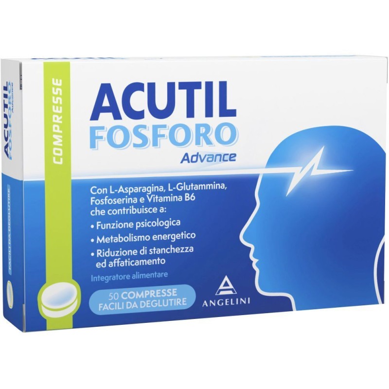 Immagine reale di Acutil Fosforo Advance Integratore Concentrazione e Memoria 50 Compresse Immagine reale di Acutil Fosforo Advance Integratore Concentrazione e Memoria 50 Compresse