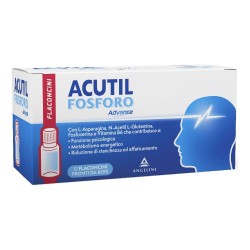 Aspetto del prodotto Acutil Fosforo Advance Integratore per Stanchezza Concentrazione 10 Flaconcini Bevibili