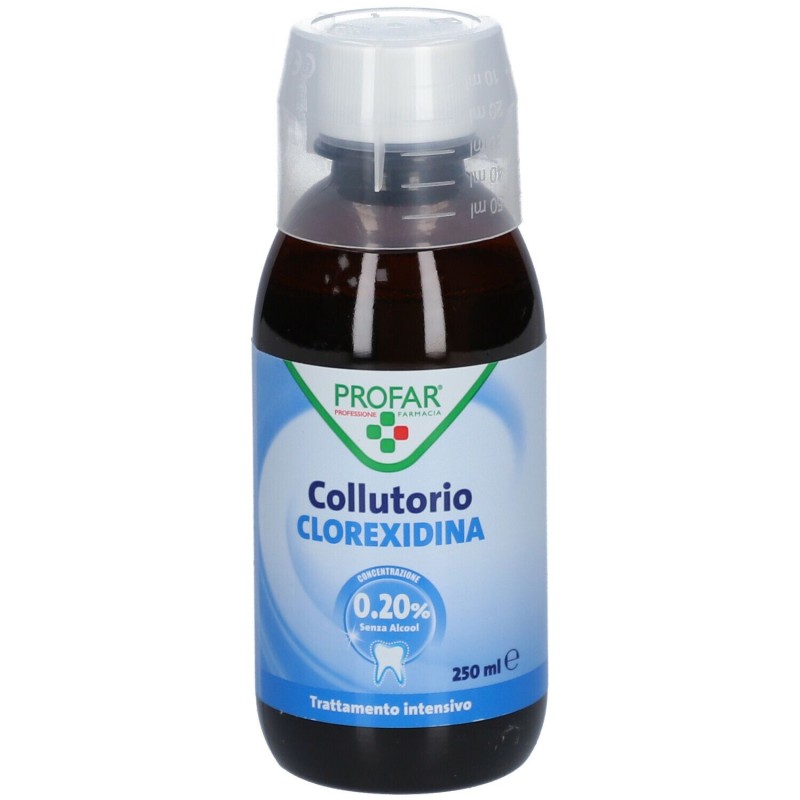 Profar Colluttorio con Clorexidina Antiplacca 0,20 % 250 ml Profar Colluttorio con Clorexidina Antiplacca 0,20 % 250 ml