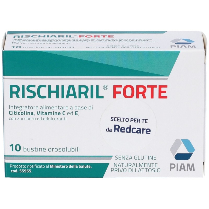 Presentazione grafica di Rischiaril Forte Integratore Memoria e Concentrazione 10 Bustine Presentazione grafica di Rischiaril Forte Integratore Memoria e Concentrazione 10 Bustine