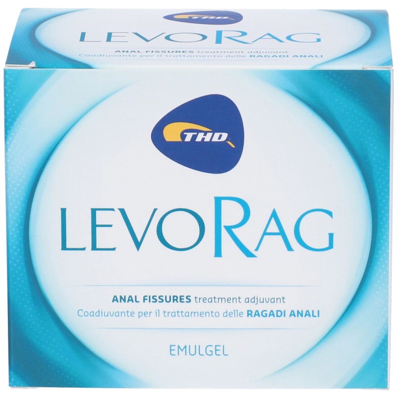 Packaging del prodotto THD Levorag Emulgel per Ragadi Anali 20 Tubetti da 3,5ml