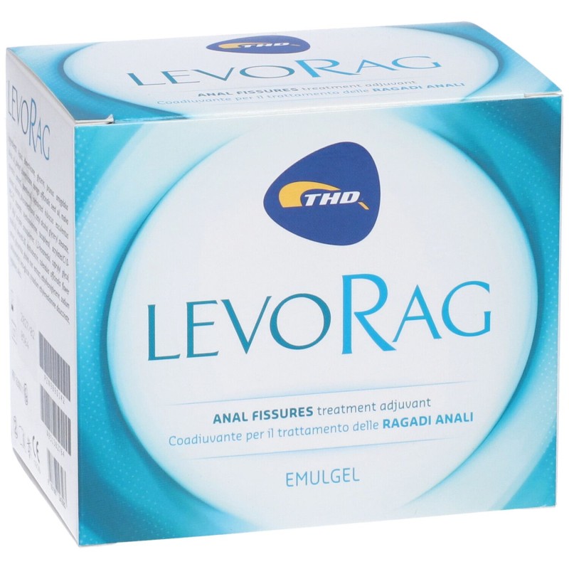Visualizzazione chiara di THD Levorag Emulgel per Ragadi Anali 20 Tubetti da 3,5ml