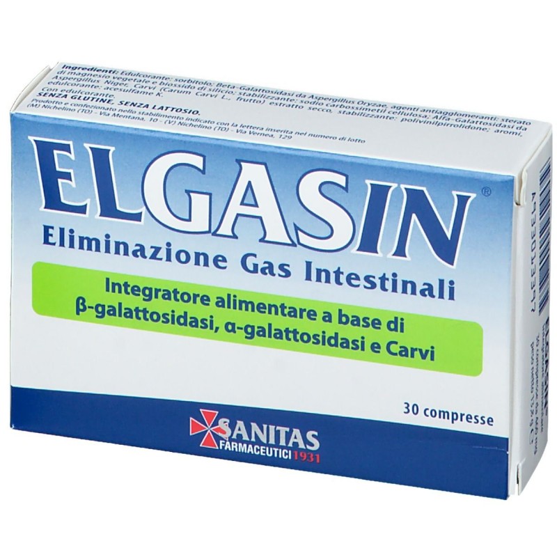 Scatola originale del prodotto Elgasin 30 Compresse