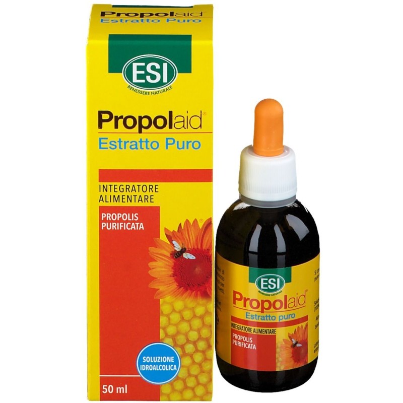 Pack ufficiale del prodotto Esi Propolaid Estratto Puro Propoli Difese Immunitarie 50 ml Pack ufficiale del prodotto Esi Propolaid Estratto Puro Propoli Difese Immunitarie 50 ml
