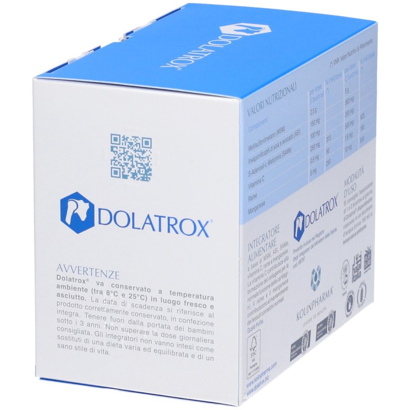 Pack ufficiale del prodotto Dolatrox Integratore Per Cartilagini E Articolazioni 30 Bustine