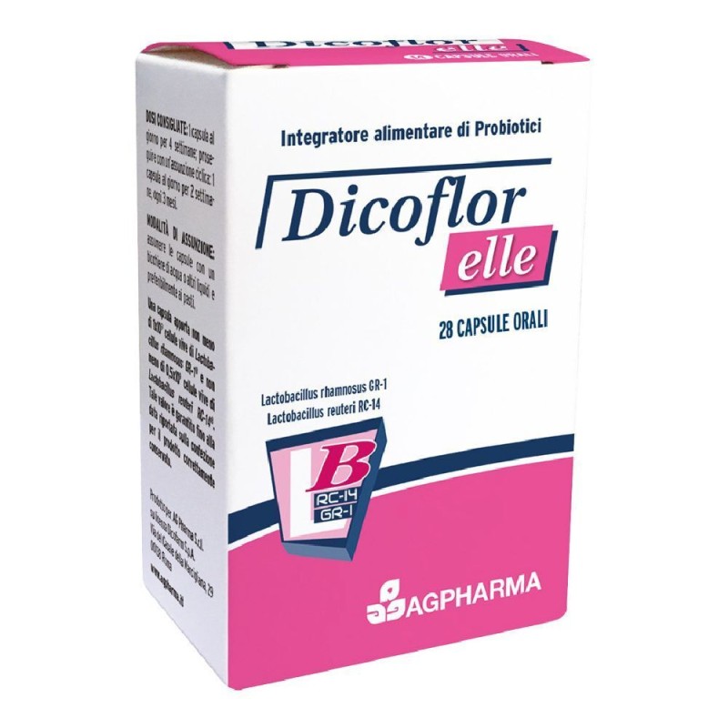 Immagine reale di Dicoflor Elle Integratore per Flora Batterica 28 Capsule