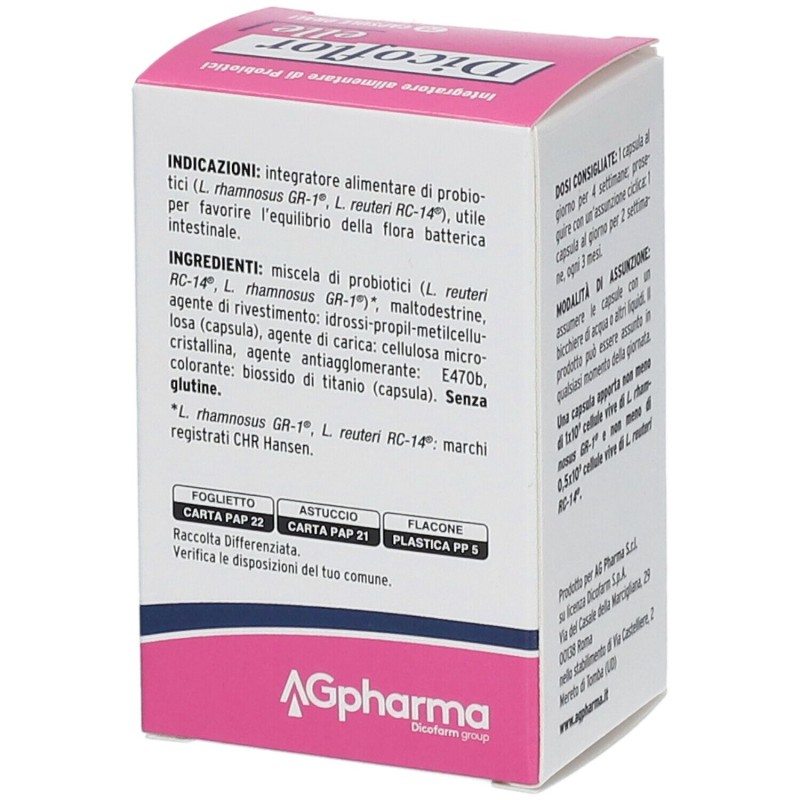 Vista del prodotto Dicoflor Elle Integratore per Flora Batterica 28 Capsule