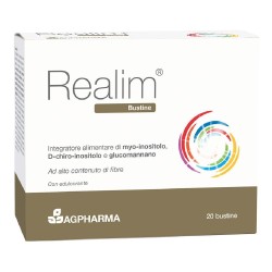Packaging integro del prodotto Realim Integratore per Colesterolo e Controllo del Peso 20 Bustine