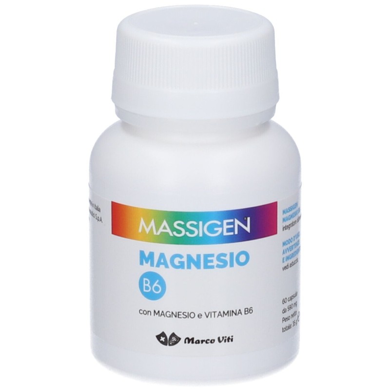 Immagine reale di Marco Viti Massigen Magnesio B6 Integratore 60 Capsule Immagine reale di Marco Viti Massigen Magnesio B6 Integratore 60 Capsule