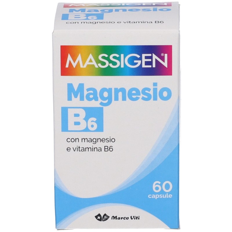 Aspetto del prodotto Marco Viti Massigen Magnesio B6 Integratore 60 Capsule Aspetto del prodotto Marco Viti Massigen Magnesio B6 Integratore 60 Capsule
