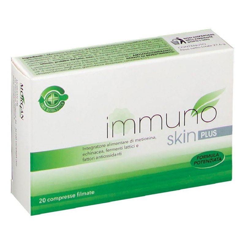 Packaging integro del prodotto Immuno Skin Plus per Difesa della Pelle 20 Compresse Packaging integro del prodotto Immuno Skin Plus per Difesa della Pelle 20 Compresse