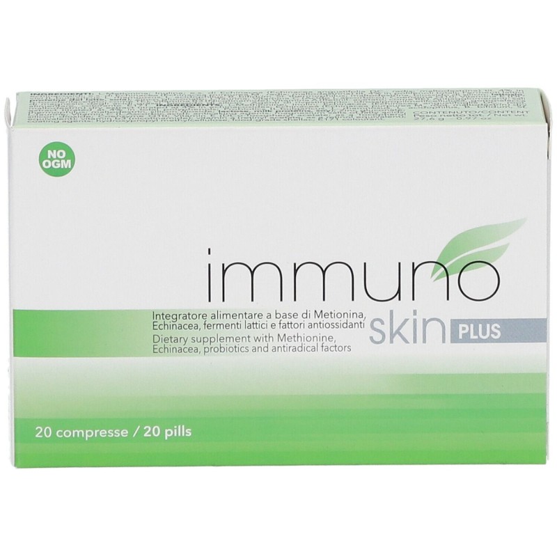 Immagine reale di Immuno Skin Plus per Difesa della Pelle 20 Compresse Immagine reale di Immuno Skin Plus per Difesa della Pelle 20 Compresse