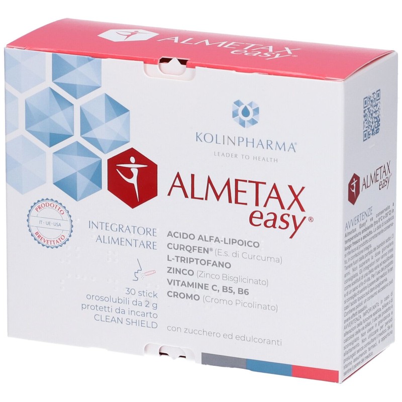 Confezione sigillata di Almetax Easy Integratore 30 Bustine Orosolubili