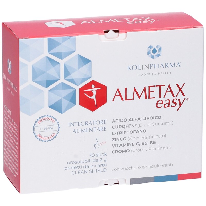 Packaging del prodotto Almetax Easy Integratore 30 Bustine Orosolubili