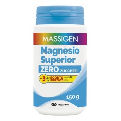 Confezione commerciale diMarco Viti Massigen Magnesio Superior Integratore Vitaminico Polvere 150g
