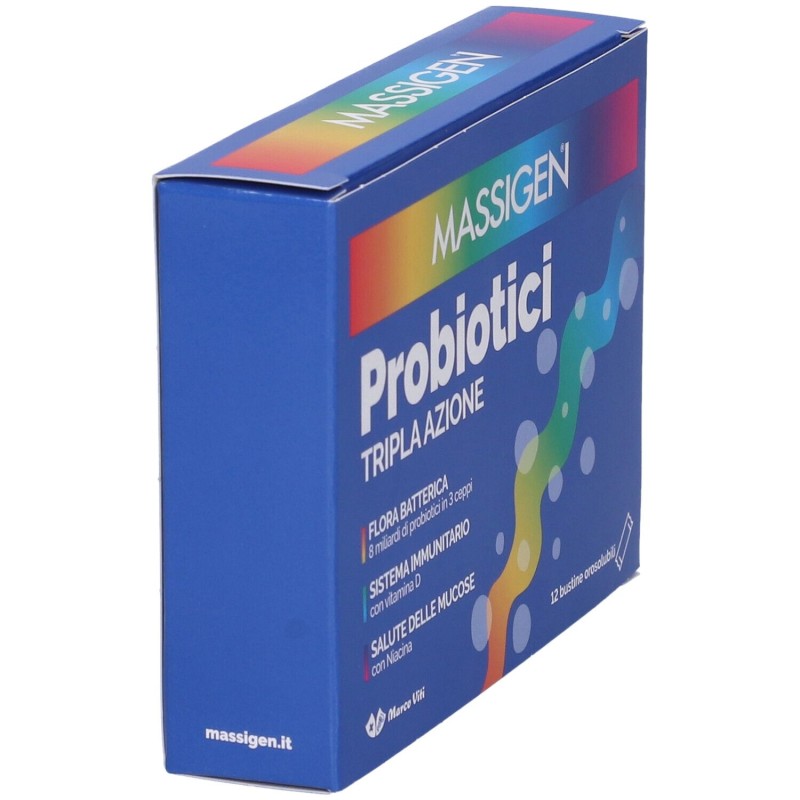 Packaging integro del prodotto Marco Viti Massigen Probiotici Fermenti Lattici 12 Stick Packaging integro del prodotto Marco Viti Massigen Probiotici Fermenti Lattici 12 Stick