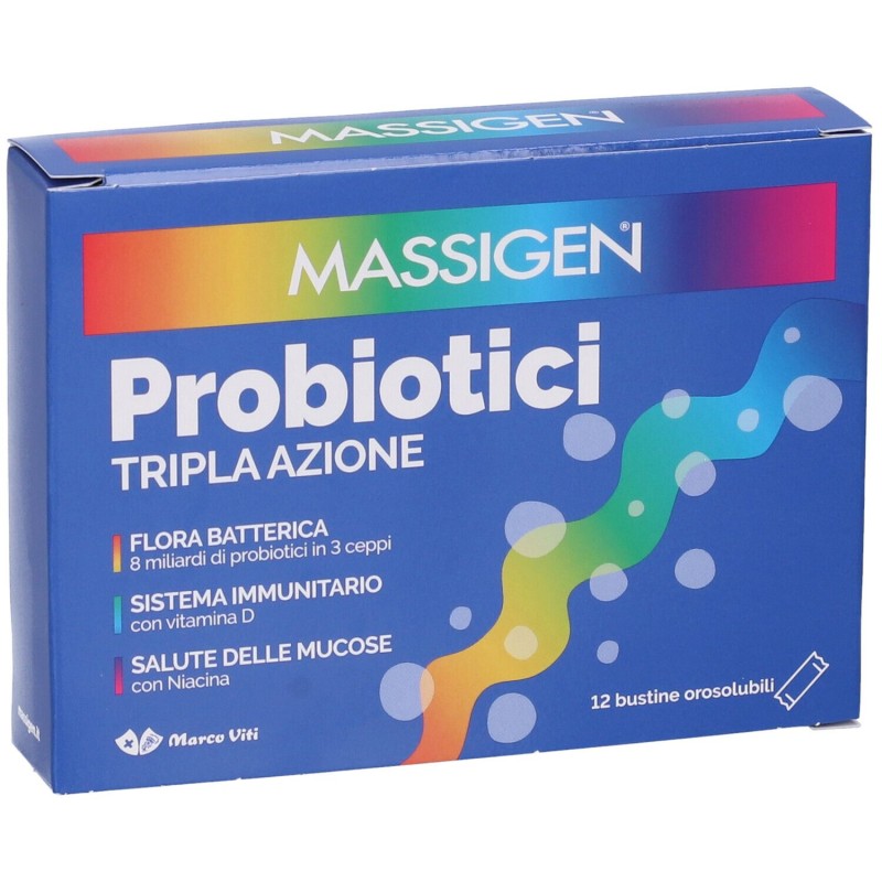 Immagine reale di Marco Viti Massigen Probiotici Fermenti Lattici 12 Stick Immagine reale di Marco Viti Massigen Probiotici Fermenti Lattici 12 Stick