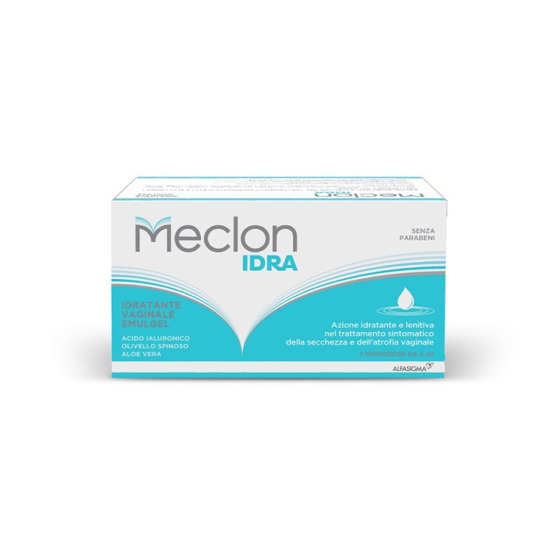 Packaging integro del prodotto Meclon Idra Emulgel Idratante Vaginale 7 Tubi Monodose