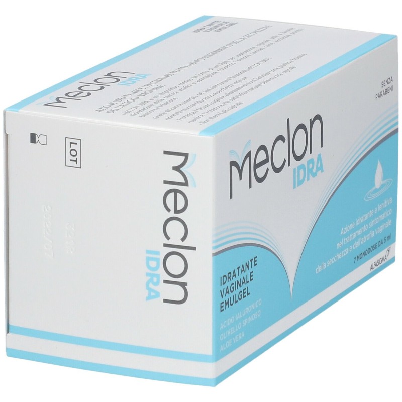 Confezione sigillata di Meclon Idra Emulgel Idratante Vaginale 7 Tubi Monodose
