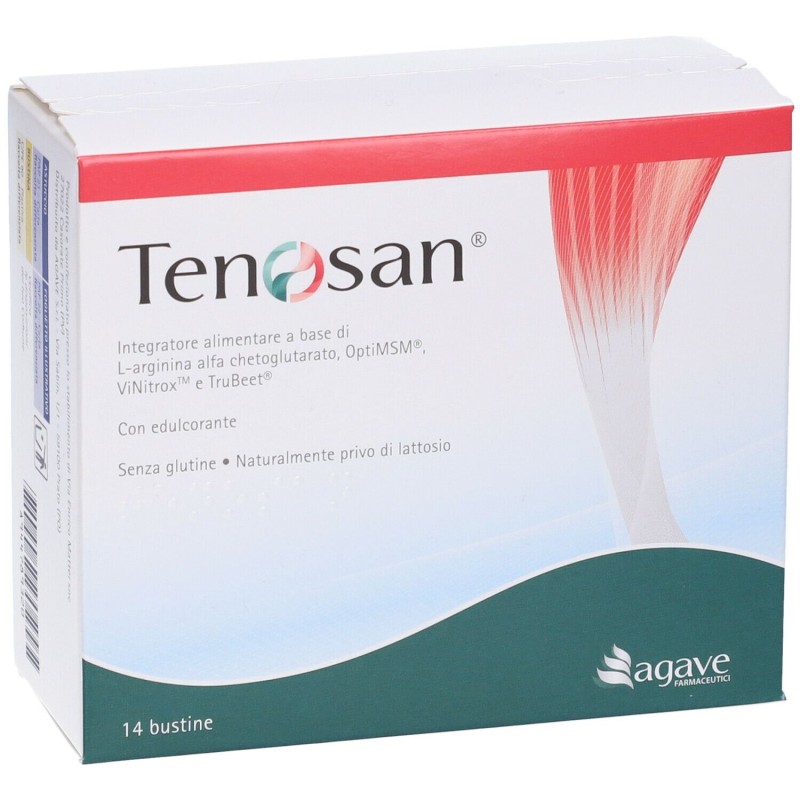 Primo piano di Tenosan Integratore per Muscoli ed Articolazioni 14 Bustine Primo piano di Tenosan Integratore per Muscoli ed Articolazioni 14 Bustine