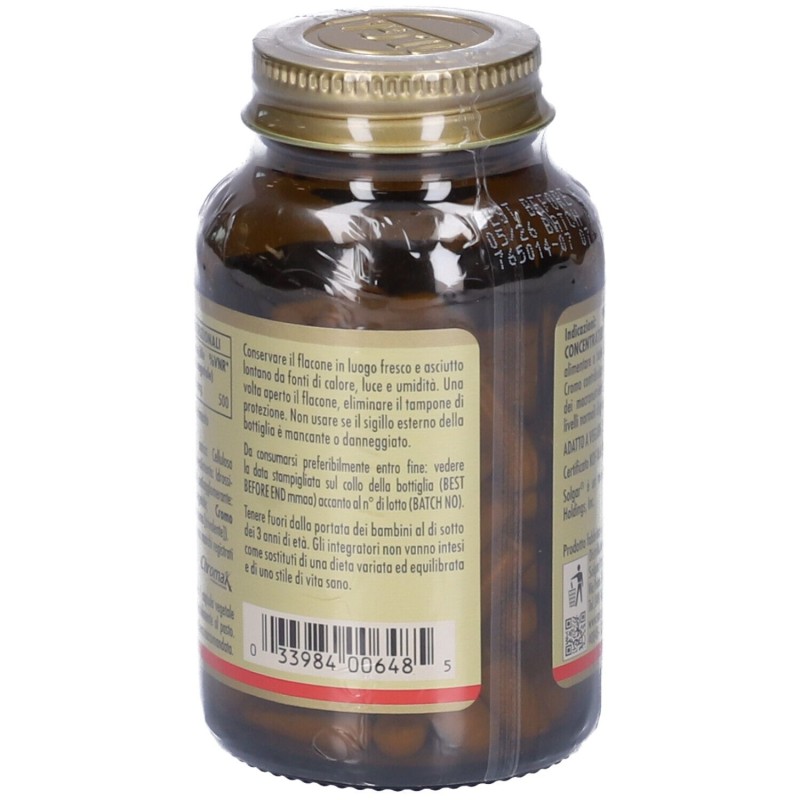 Scatola integra del prodotto Solgar Picocromo Super Concentrato Integratore per Glicemia e Controllo del Peso 90 Capsule
