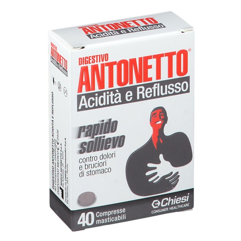Aspetto del prodotto Digestivo Antonetto 40 Compresse Masticabili Gusto Classico Aspetto del prodotto Digestivo Antonetto 40 Compresse Masticabili Gusto Classico