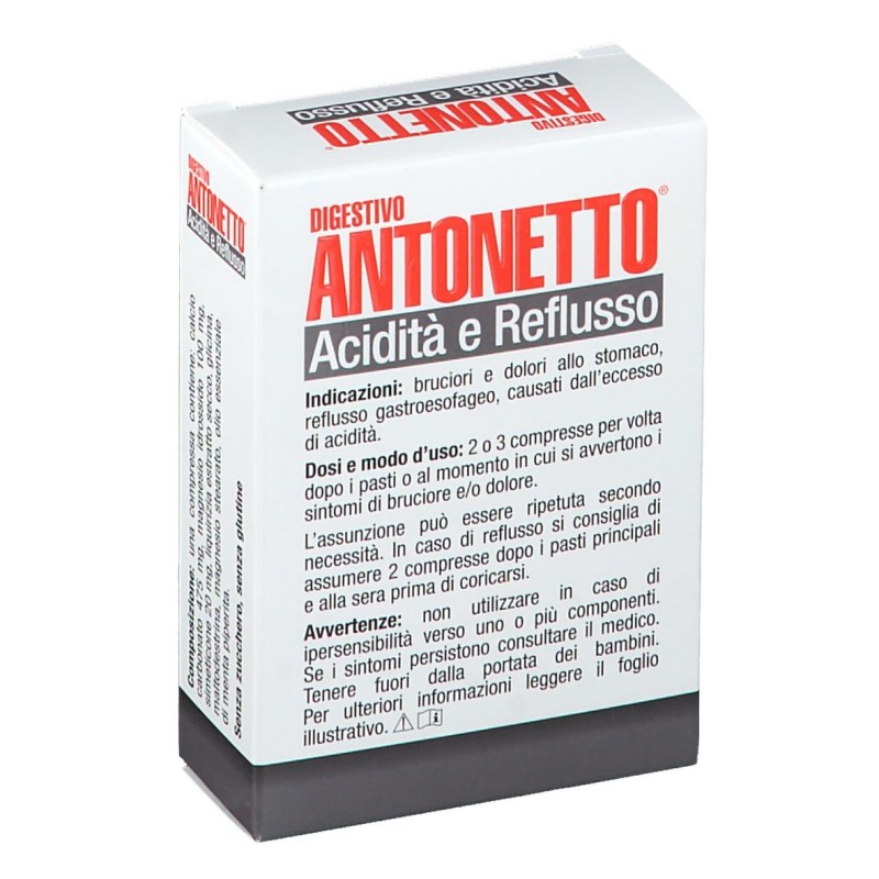 Foto esplicativa di Digestivo Antonetto 40 Compresse Masticabili Gusto Classico Foto esplicativa di Digestivo Antonetto 40 Compresse Masticabili Gusto Classico