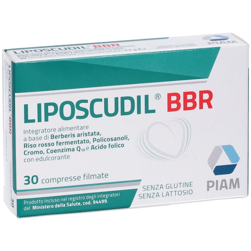 Immagine reale di Liposcudil BBR Integratore Alimentare per ColesteroloAss 30 Compresse