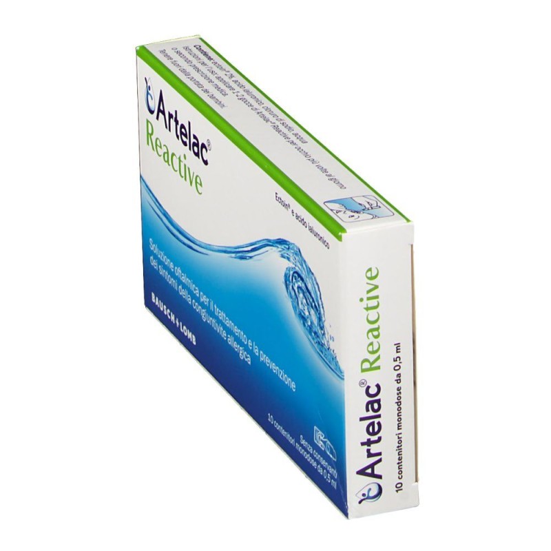 Confezione commerciale diArtelac Reactive Collirio per Irritazione Occhi 10 Pezzi
