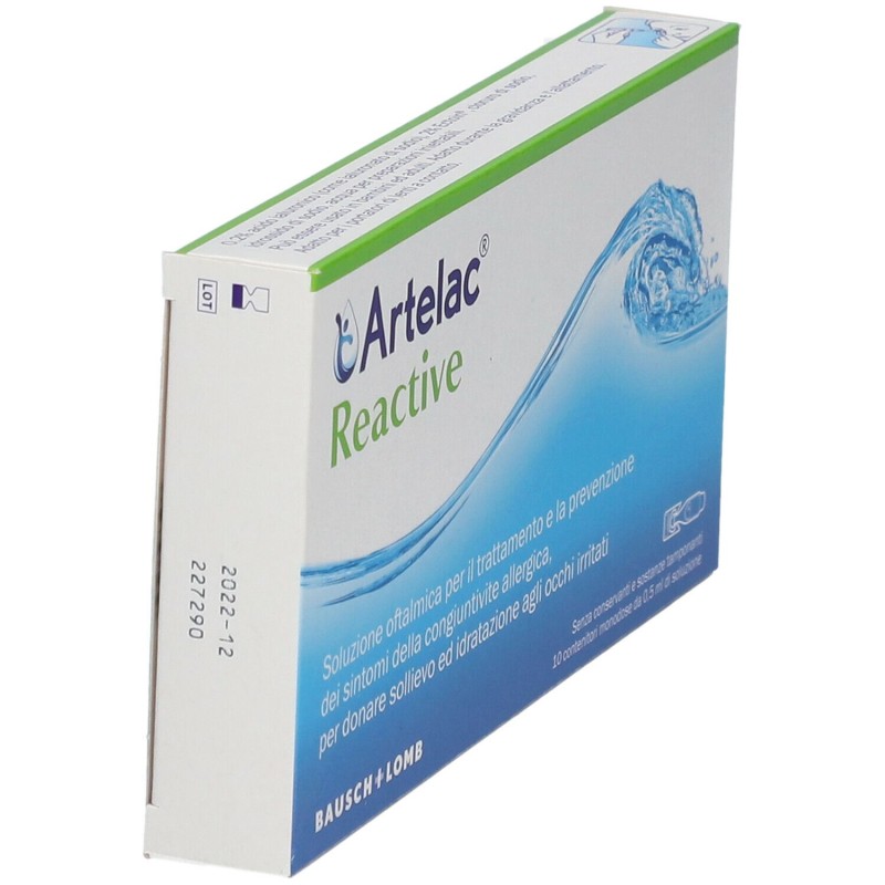 Vista del prodotto Artelac Reactive Collirio per Irritazione Occhi 10 Pezzi