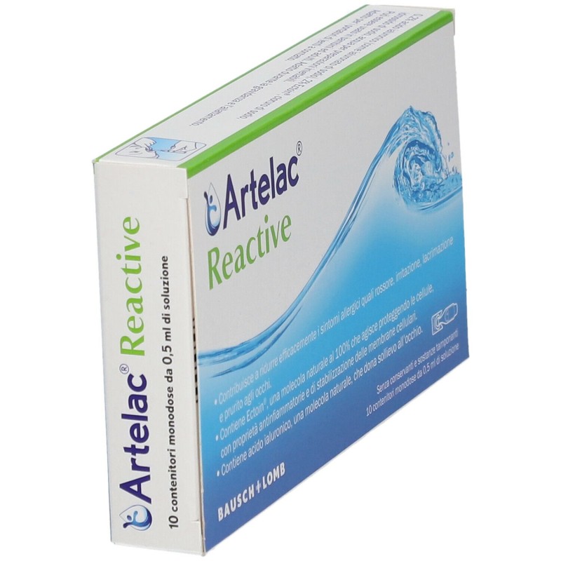 Confezione sigillata di Artelac Reactive Collirio per Irritazione Occhi 10 Pezzi