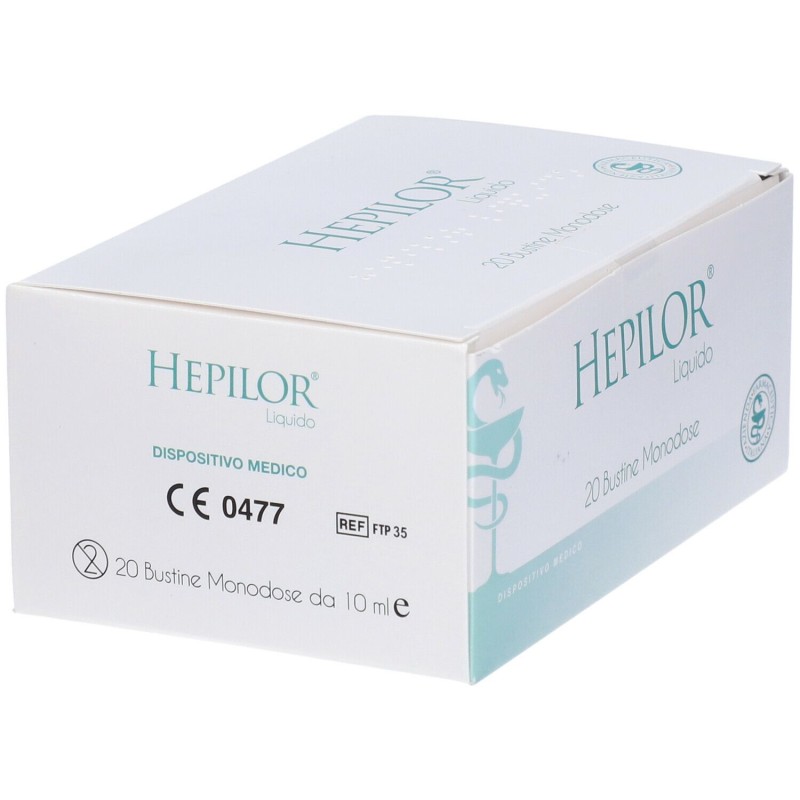 Confezione sigillata di Hepilor per Proteggere la Mucosa Gastrica 20 Stick Monodose