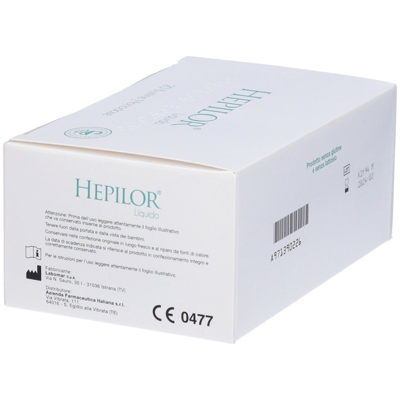 Aspetto del prodotto Hepilor per Proteggere la Mucosa Gastrica 20 Stick Monodose