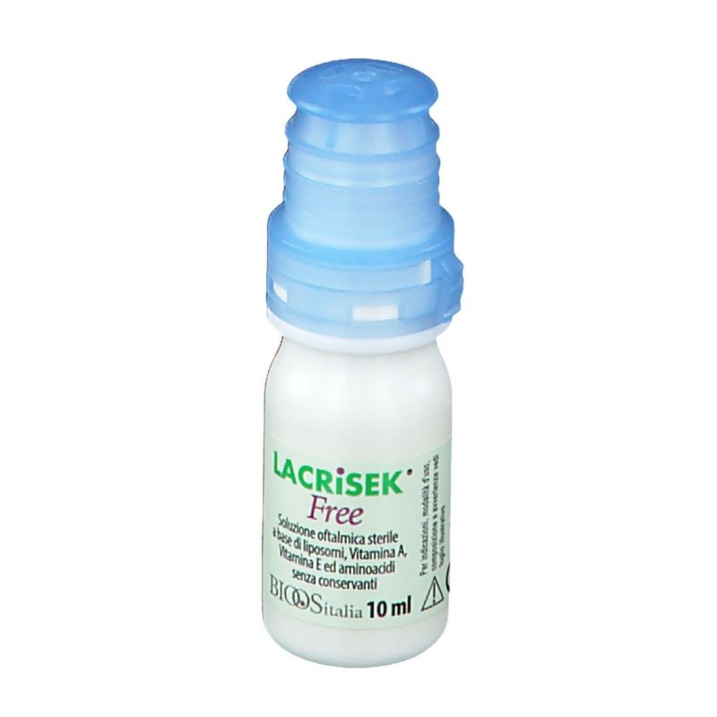 Foto illustrativa del packaging di Lacrisek Free Collirio per Occhi Infiammati 10ml