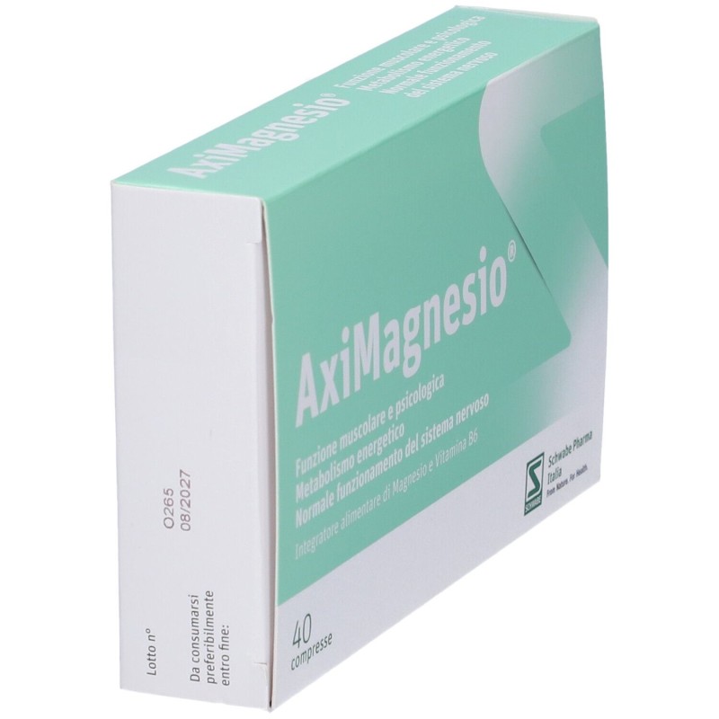 Foto esplicativa di Aximagnesio Integratore con Magnesio 40 Compresse