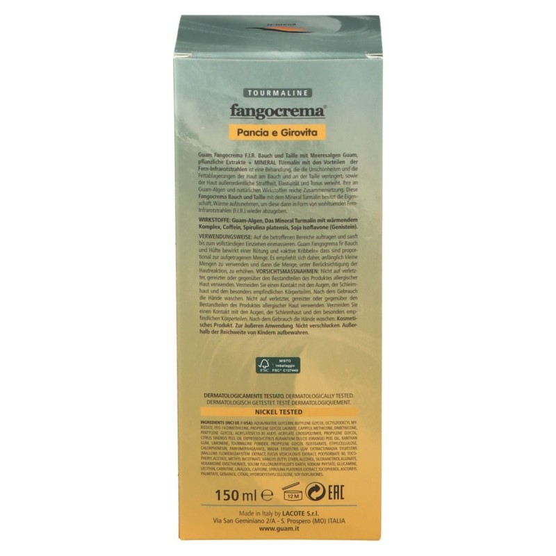 Visualizzazione chiara di Guam Fango FIR Tourmaline Crema Anticellulite Pancia e Girovita 150 ml Visualizzazione chiara di Guam Fango FIR Tourmaline Crema Anticellulite Pancia e Girovita 150 ml