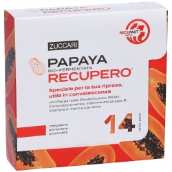 Foto illustrativa del packaging di Zuccari Papaya Recupero Integratore Ricostituente 14 Stick Foto illustrativa del packaging di Zuccari Papaya Recupero Integratore Ricostituente 14 Stick